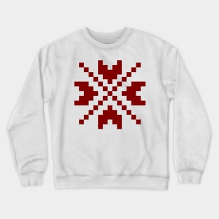 Red geometric ornament Crewneck Sweatshirt